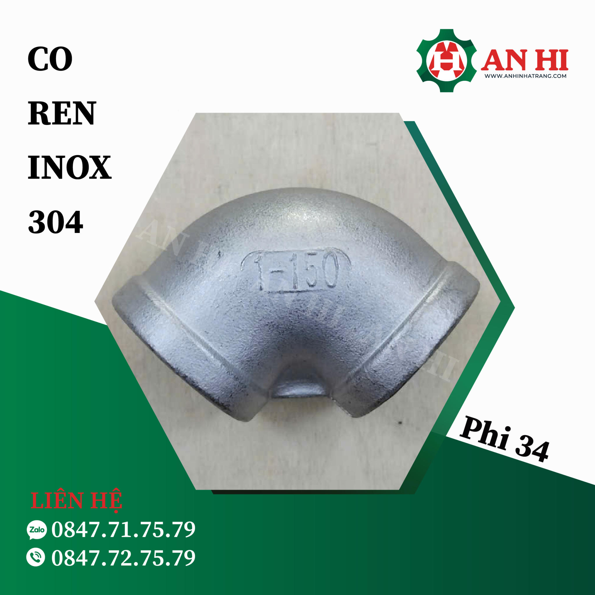 CO REN INOX 304 PHI 34 - An Hi