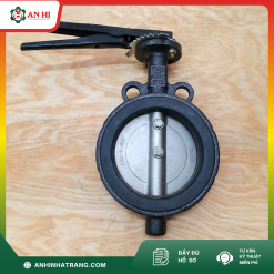 VAN BƯỚM TAY GẠT SANWOO PHI 168 (THÂN GANG, ĐĨA INOX)