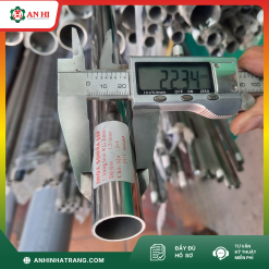 ỐNG INOX 304 TRANG TRÍ PHI 22.2 DÀY 1.2 MM