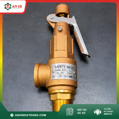 VAN AN TOÀN ĐỒNG CÓ TAY PHI 60 - HISEC/ ĐÀI LOAN (HƠI 180 ĐỘ - ÁP 2.5-10KG/CM2)