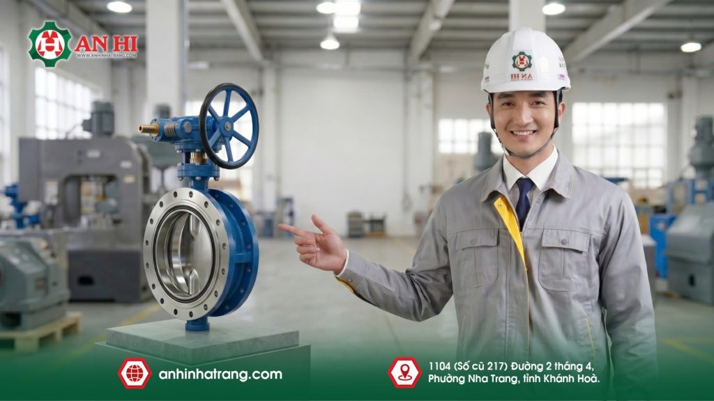 AN HI: CUNG CẤP VAN BƯỚM MẶT BÍCH RON LÀM KÍN KIM LOẠI 