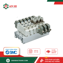 Van 3 cổng kép 4 vị trí: Thân van có cổng/Đế gắn SY5000-X701